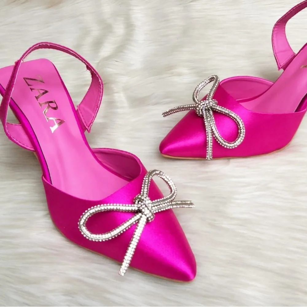 ZARA MULES WITH STONES FOR HER - Picture 1 of 3